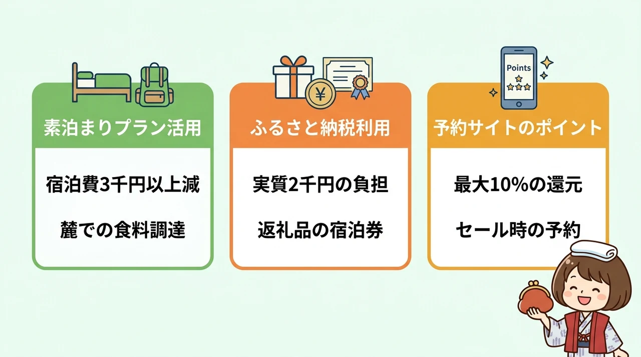 素泊まり・格安プランで宿泊費を節約するコツ