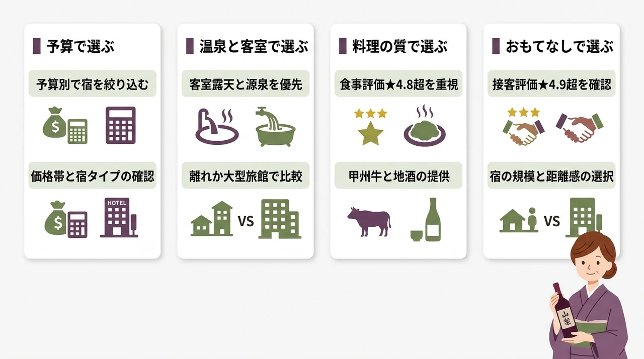 石和温泉高級旅館の選び方と比較ポイント