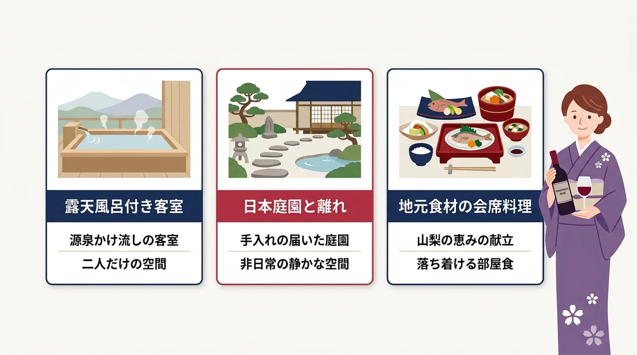 記念日や夫婦旅行に最適な高級宿の魅力