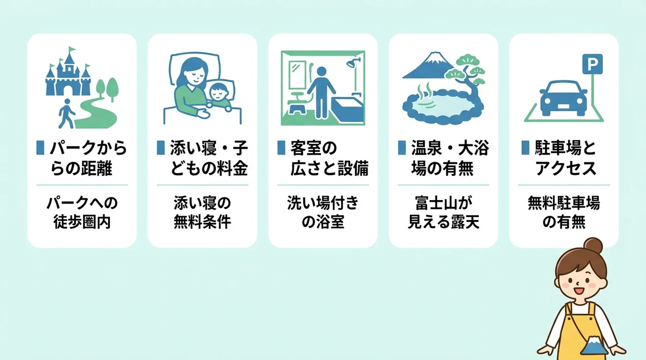 子連れホテル選びで確認したい5つのポイント