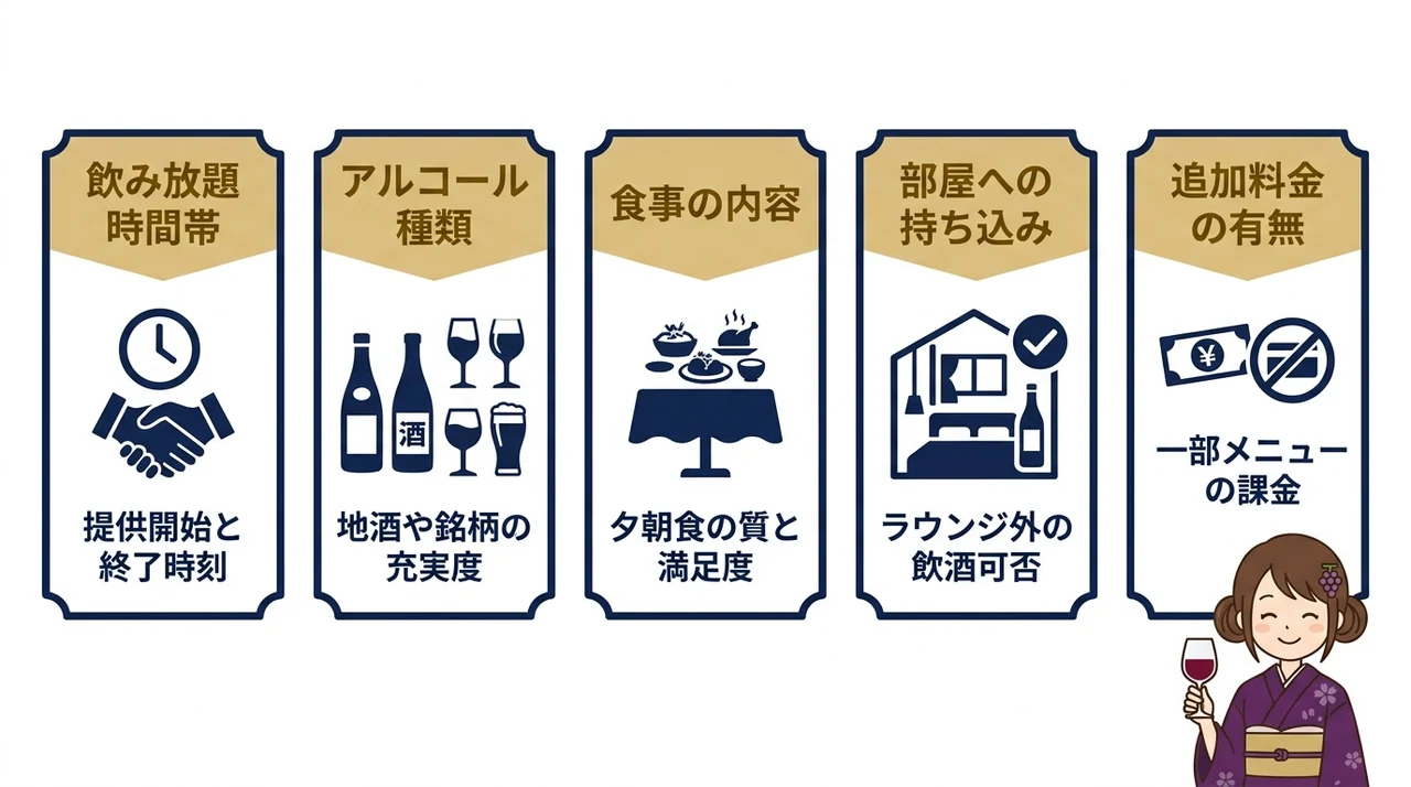 オールインクルーシブ宿を選ぶ際の5つの比較ポイント