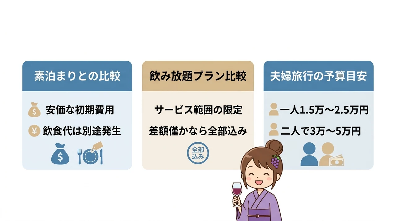石和温泉オールインクルーシブ宿の料金とコスパ