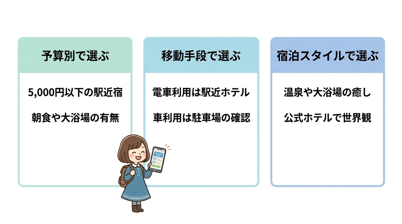 ムーミンバレーパーク周辺ホテルの選び方
