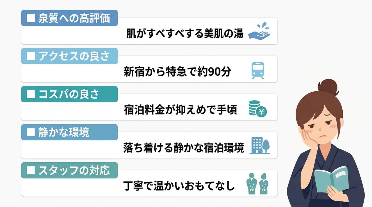 石和温泉の良い口コミ・評判