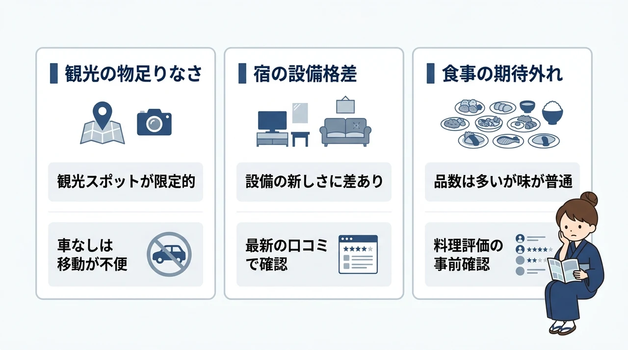 石和温泉の悪い口コミ・後悔するケース
