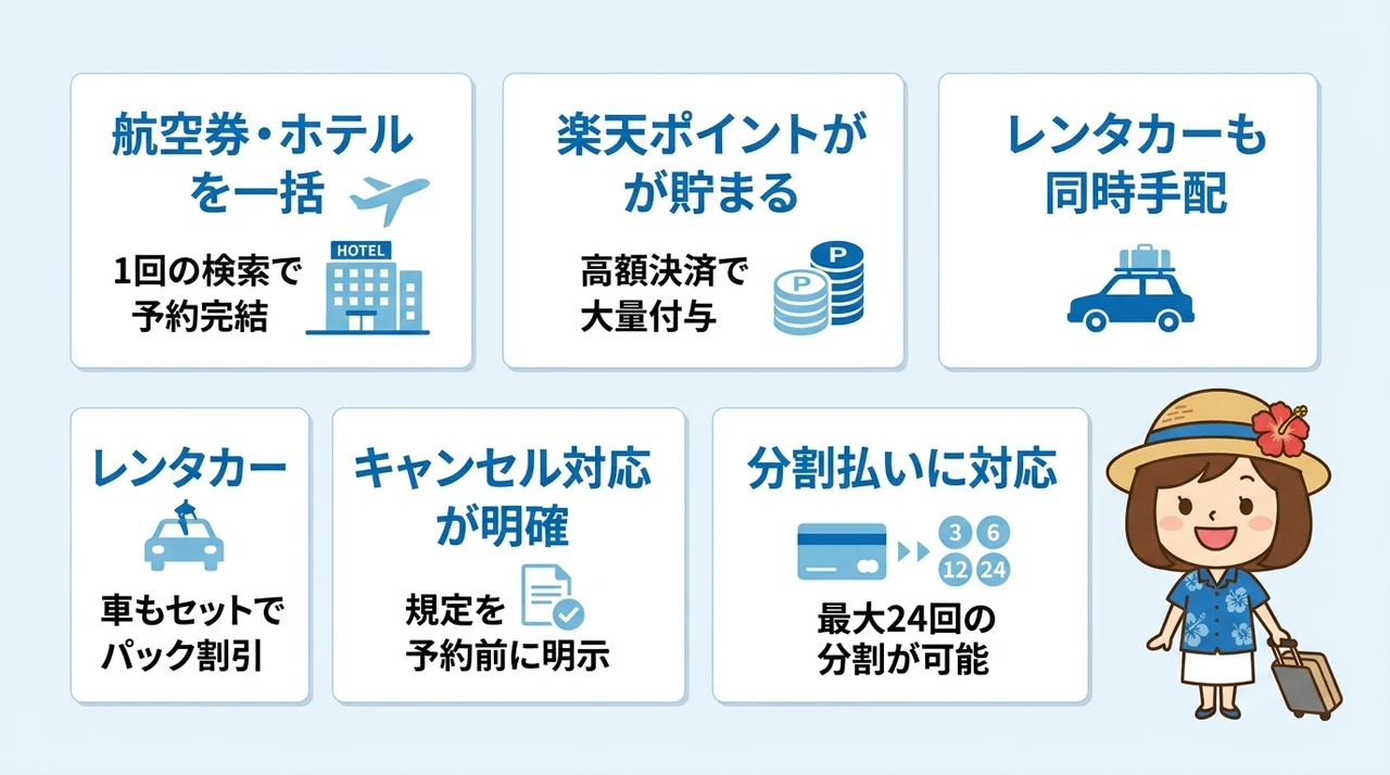 楽パック沖縄のメリットと魅力