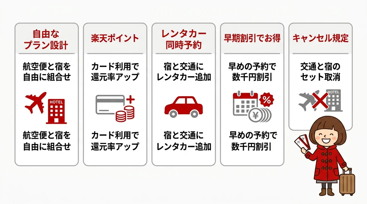 北海道旅行を充実させる楽パック活用のメリット