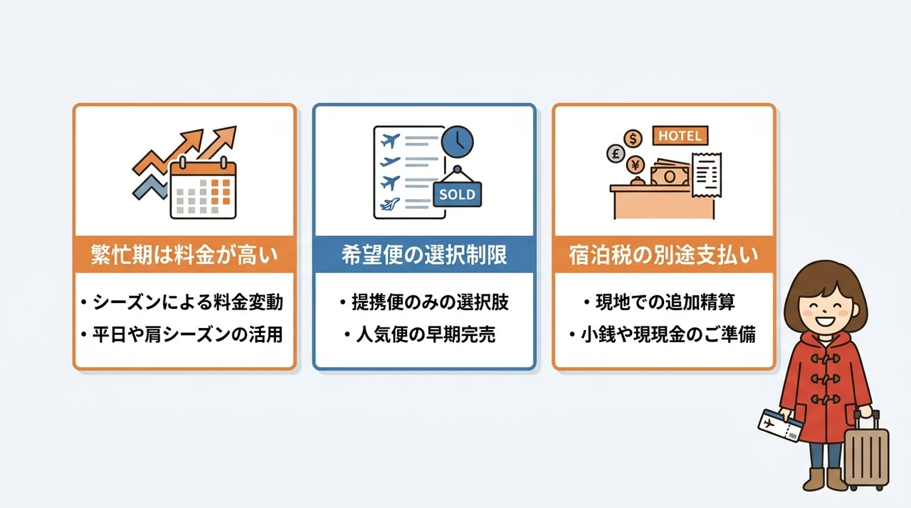 楽パック利用前に知っておきたいデメリット