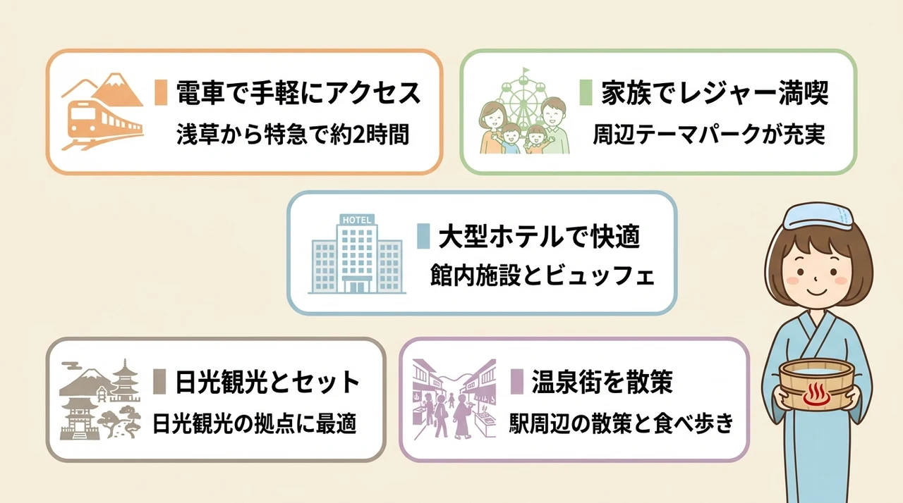 鬼怒川温泉がおすすめな人の特徴と楽しみ方