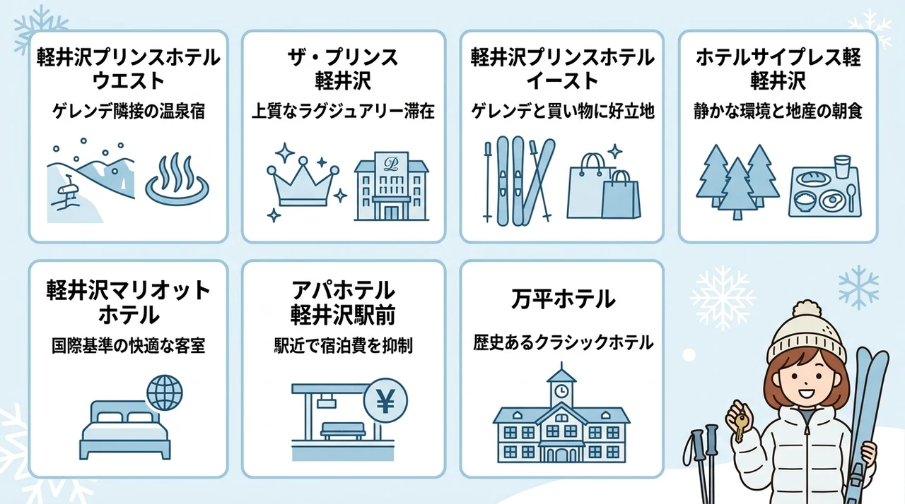 軽井沢スキー場近くホテルおすすめ7選
