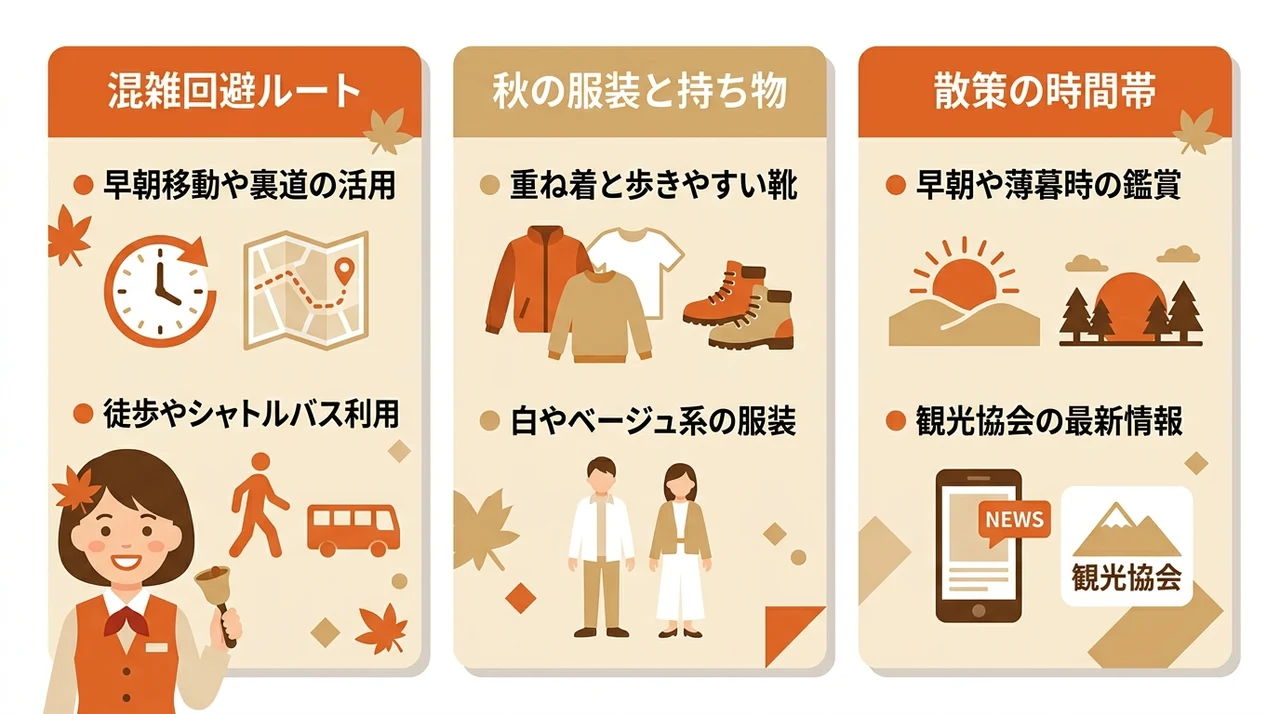 紅葉シーズンの軽井沢を快適に過ごすコツ