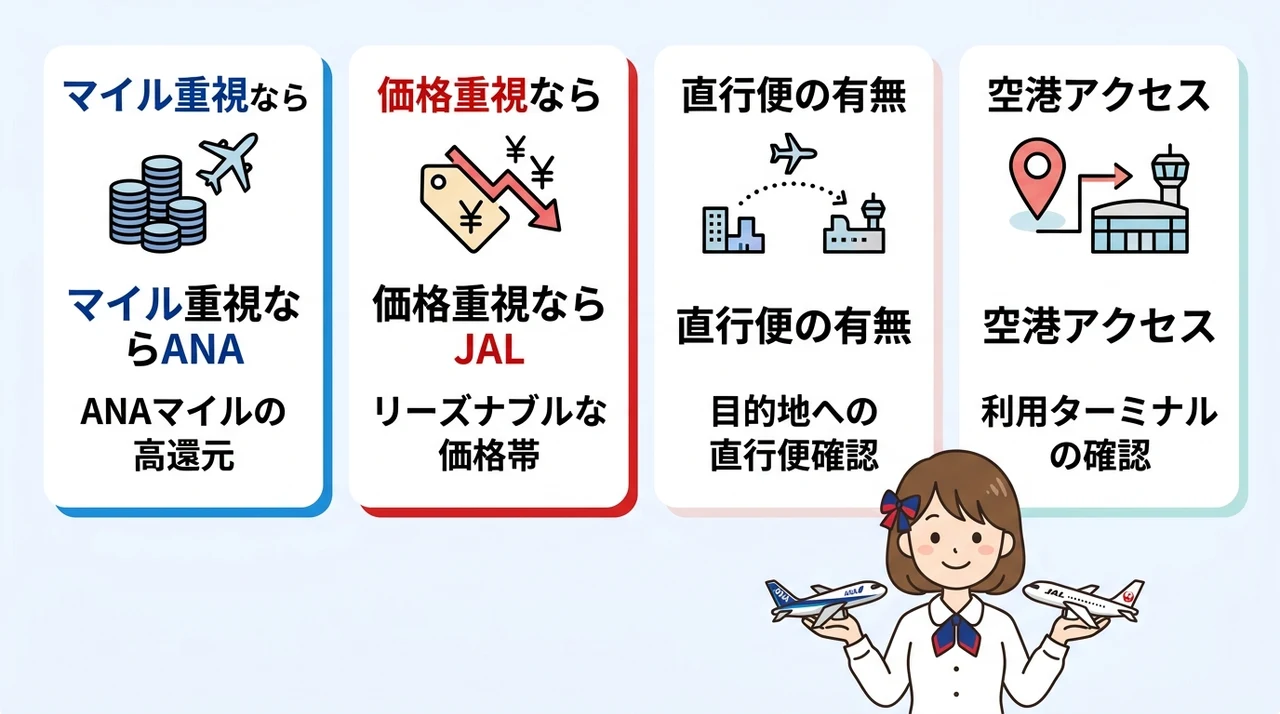 ANA楽パックとJAL楽パックはどっちがお得？結論