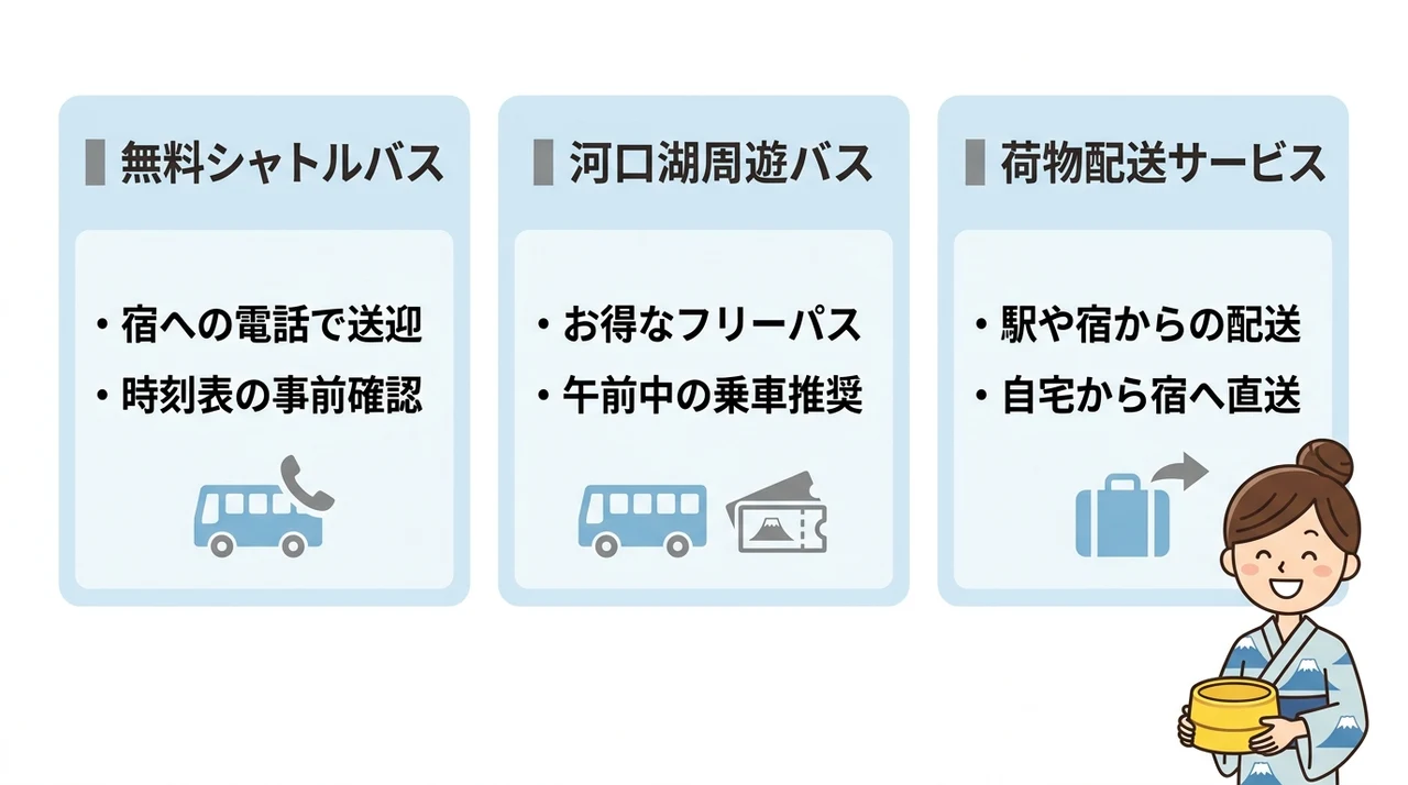 車なしでも安心！河口湖温泉の子連れ移動ガイド