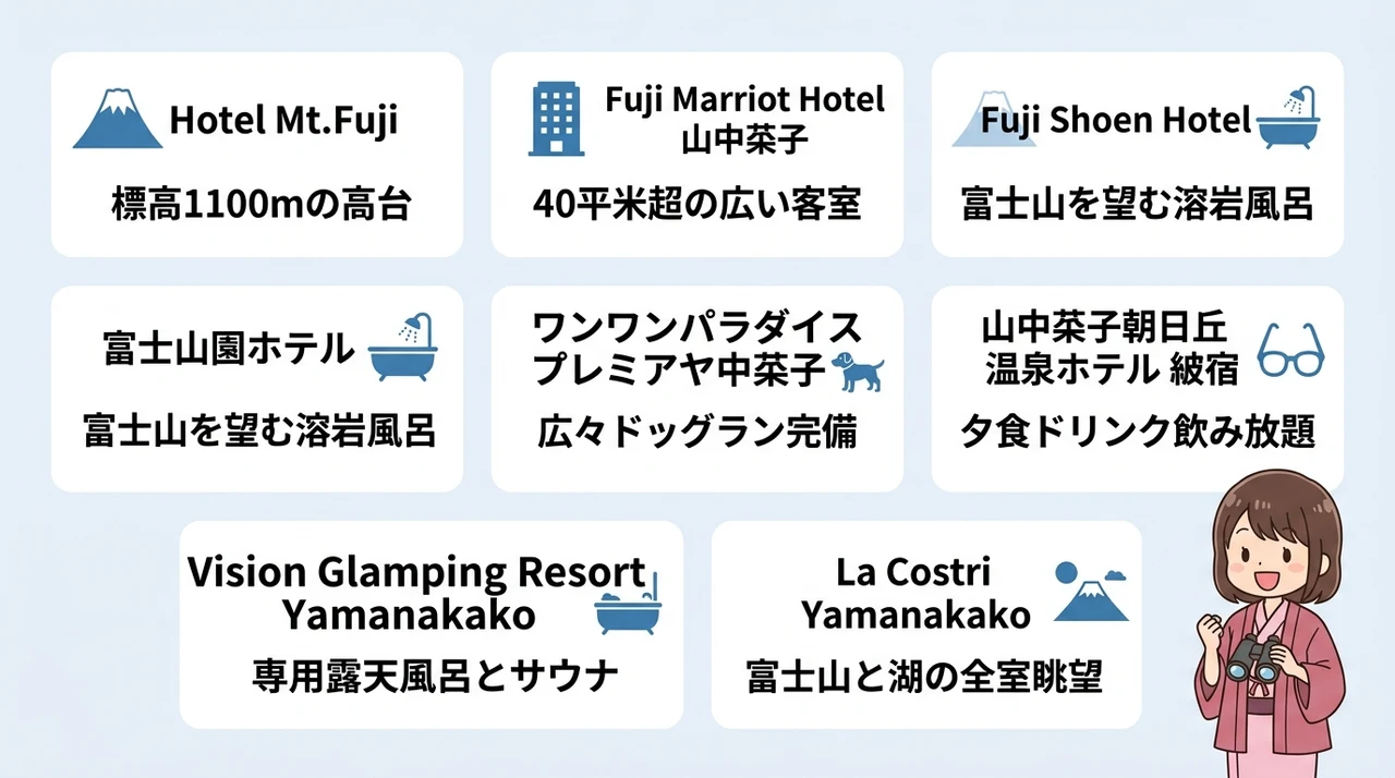 山中湖で富士山を望むおすすめ宿7選