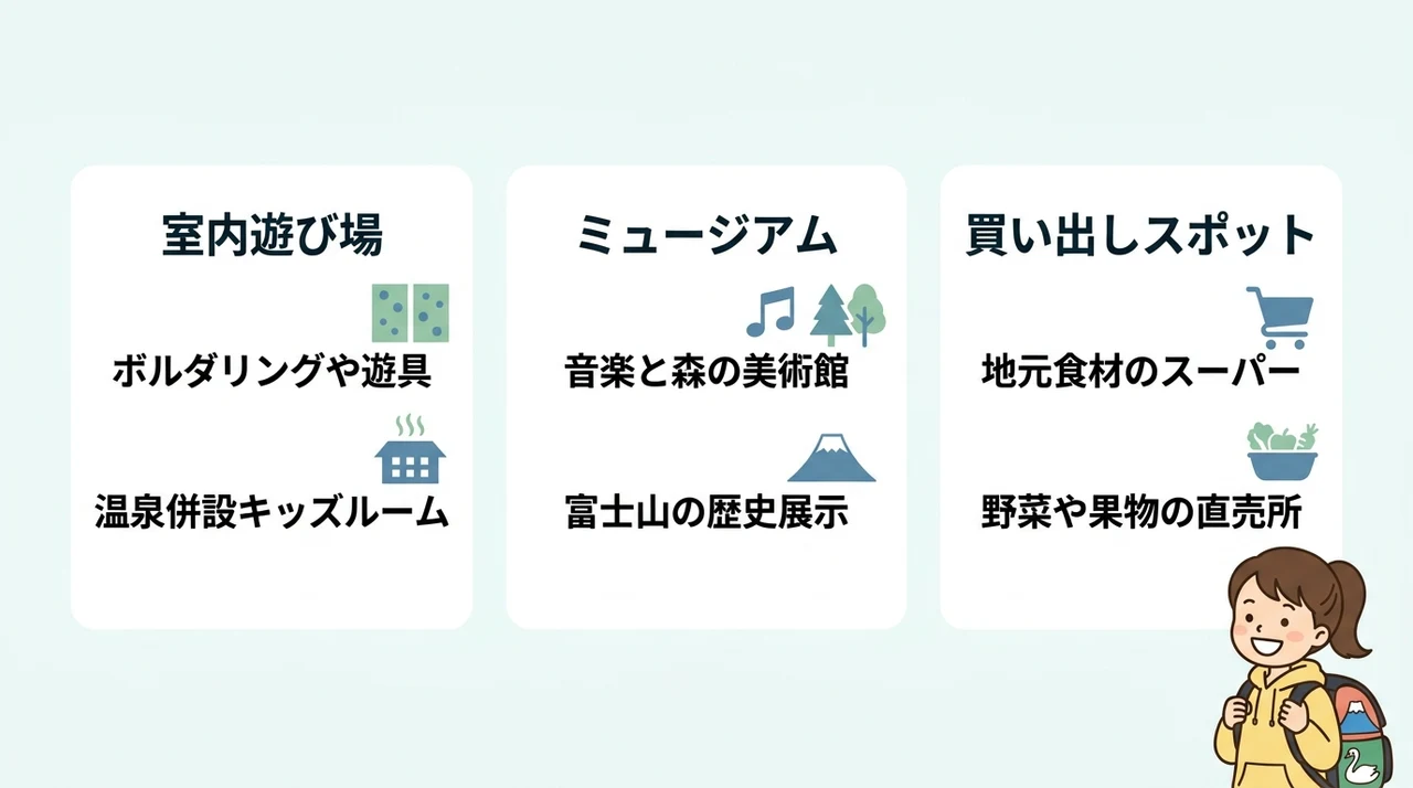 雨の日でも楽しめる山中湖の過ごし方と周辺施設