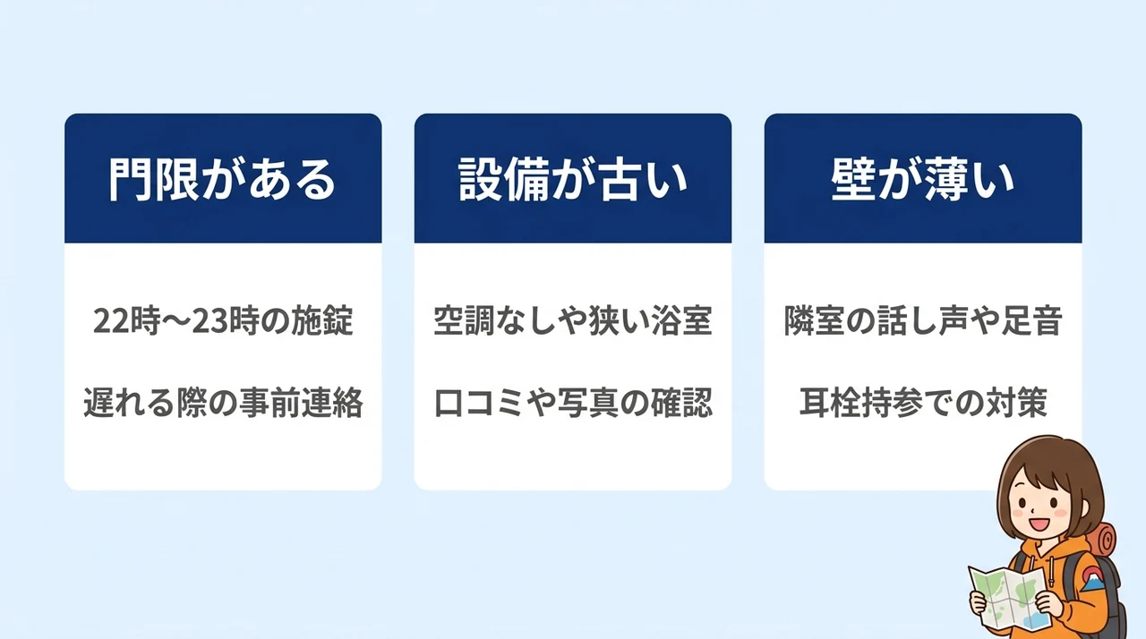 山中湖の安い宿でありがちな注意点