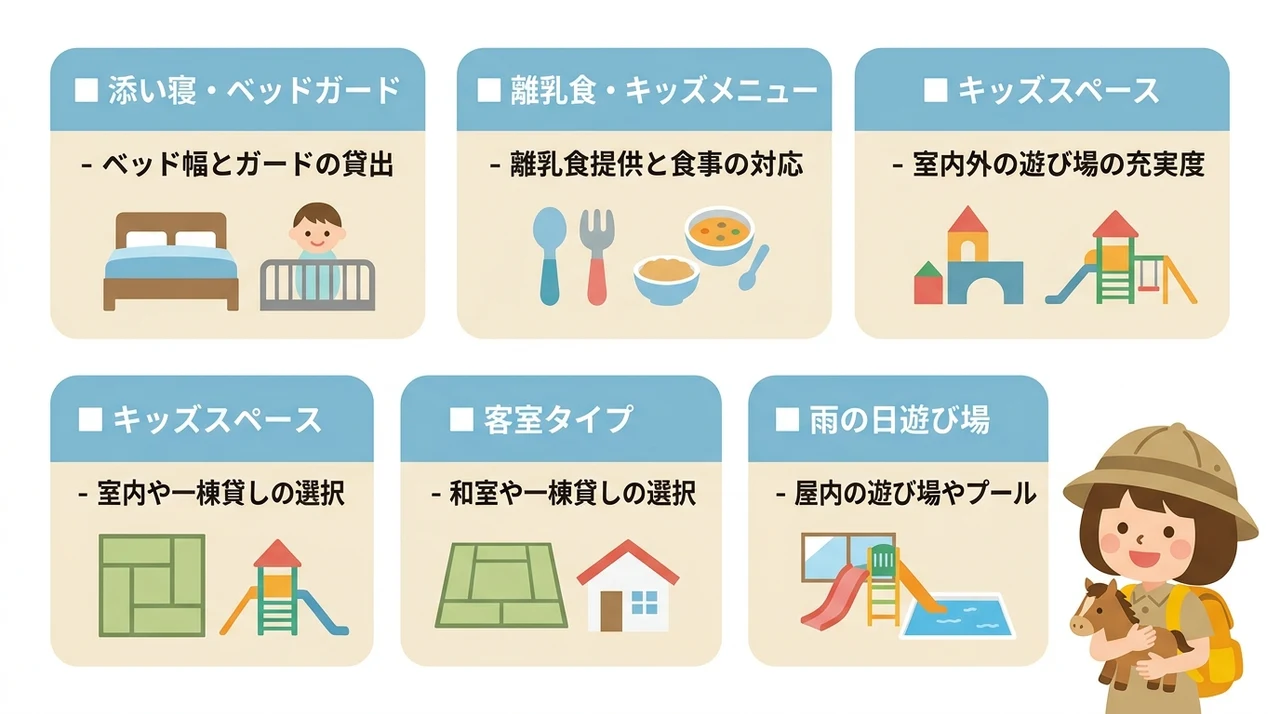 子連れホテル選びで確認したい5つのポイント