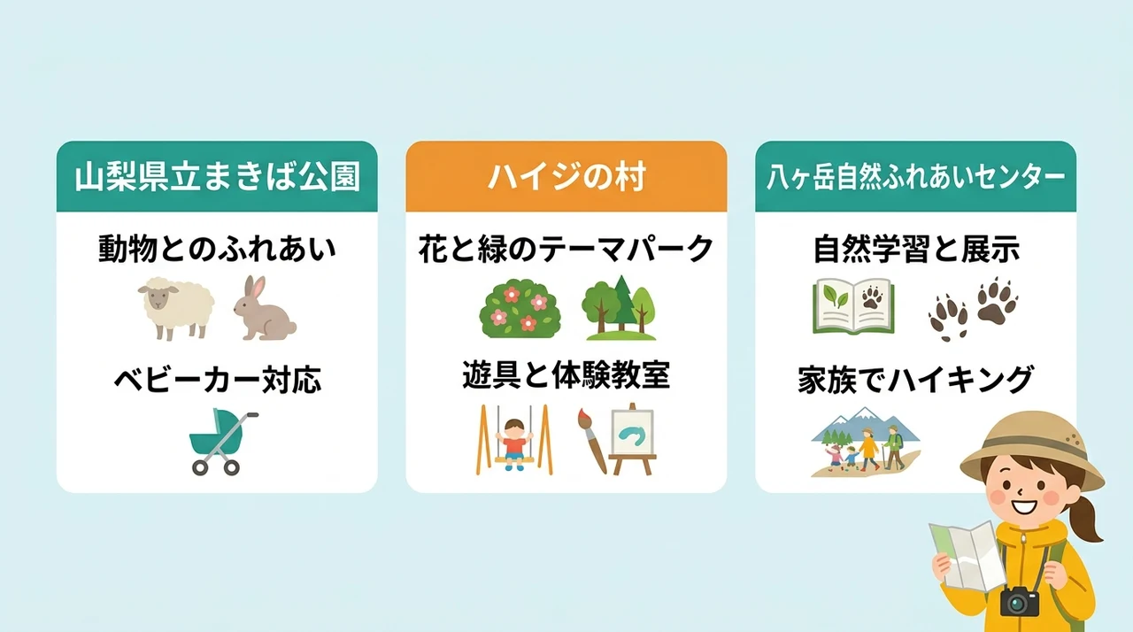 子連れ・ペット連れに優しい施設