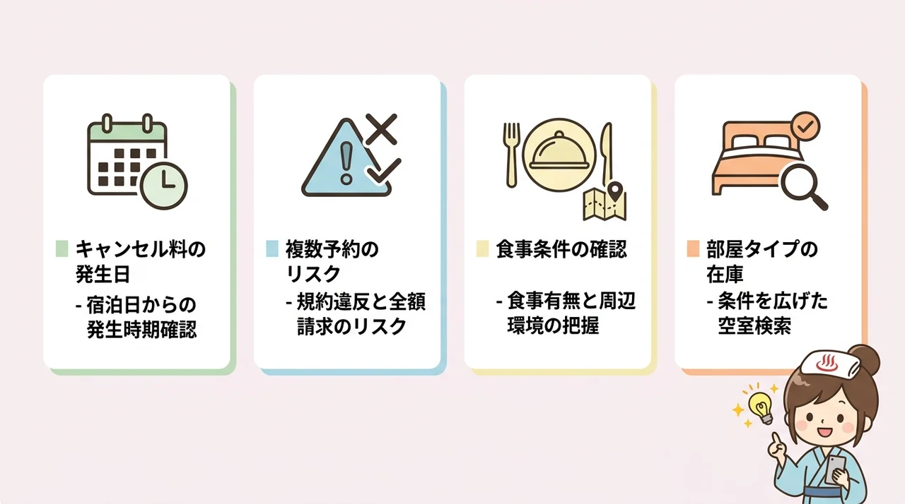 予約前に確認すべき空室確認の注意点
