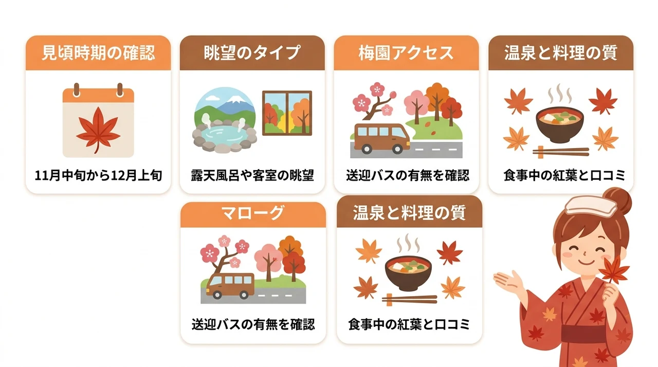 熱海の紅葉を満喫できる温泉宿の選び方