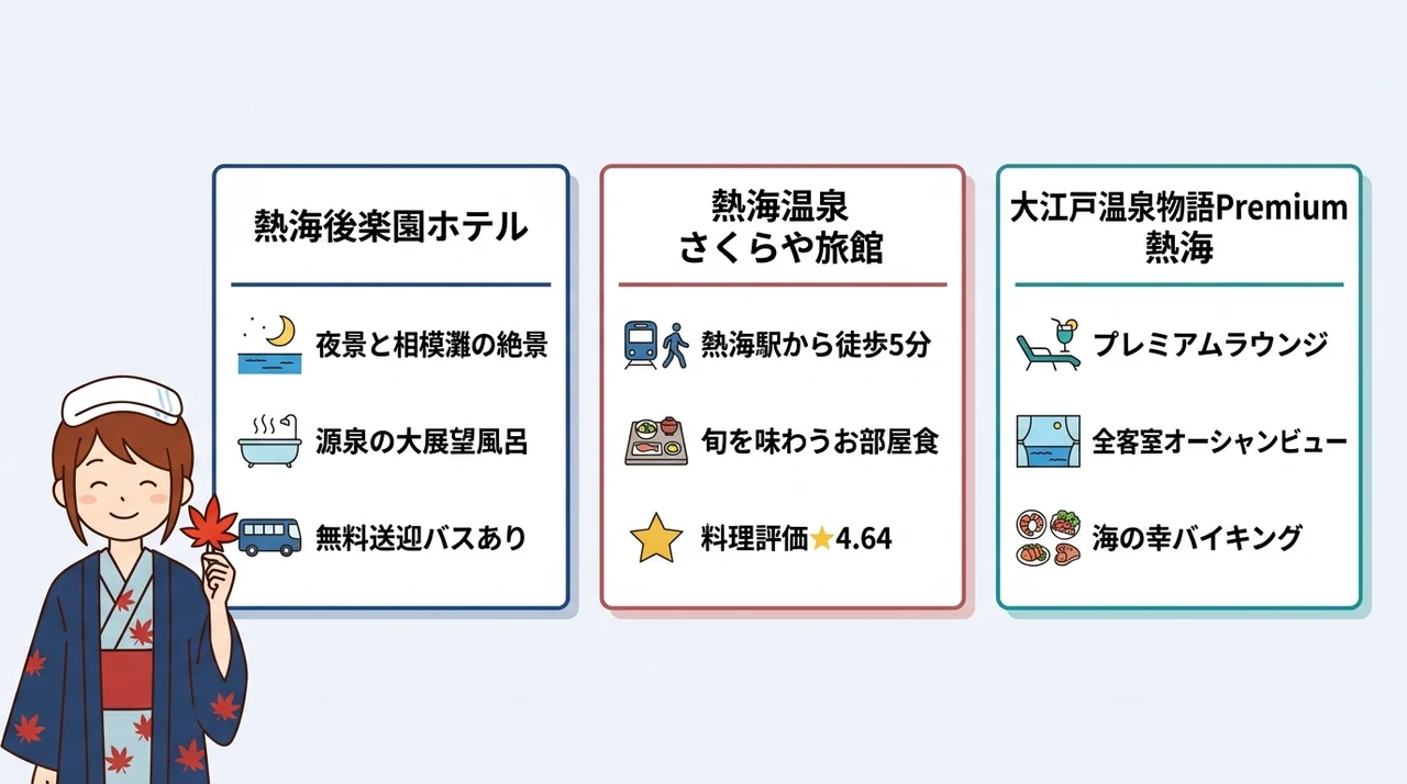 熱海梅園の紅葉を楽しむ周辺宿3選