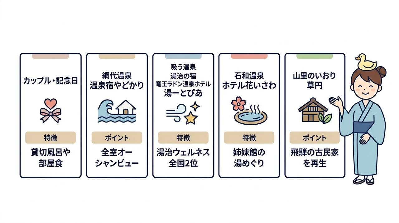 目的別おすすめ温泉宿プラン5選