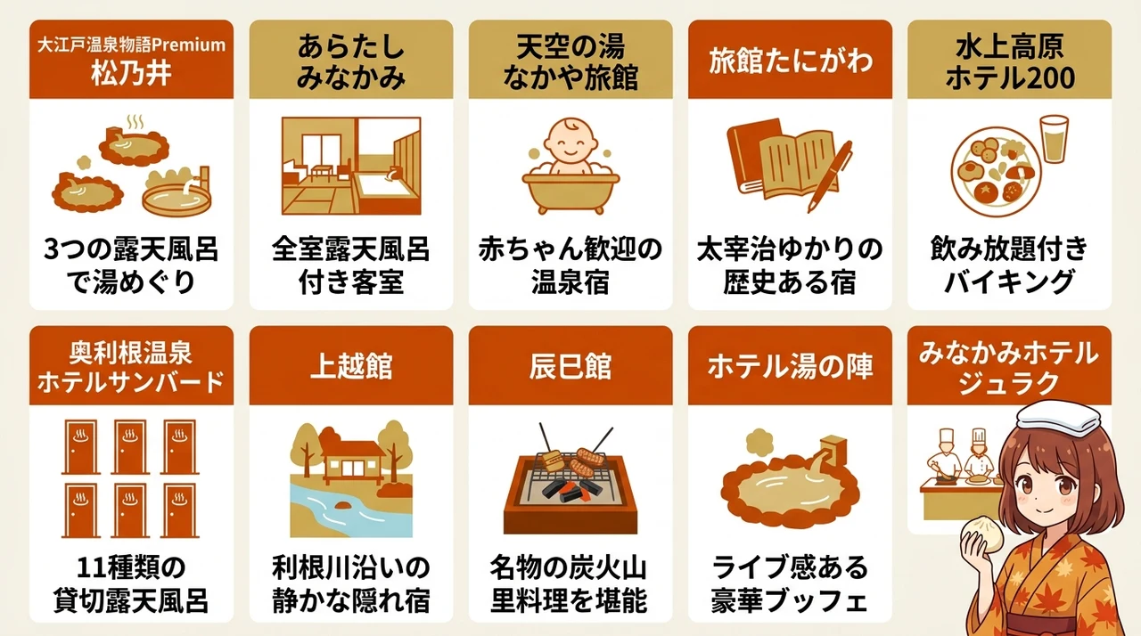 紅葉露天風呂が自慢の温泉宿おすすめ10選