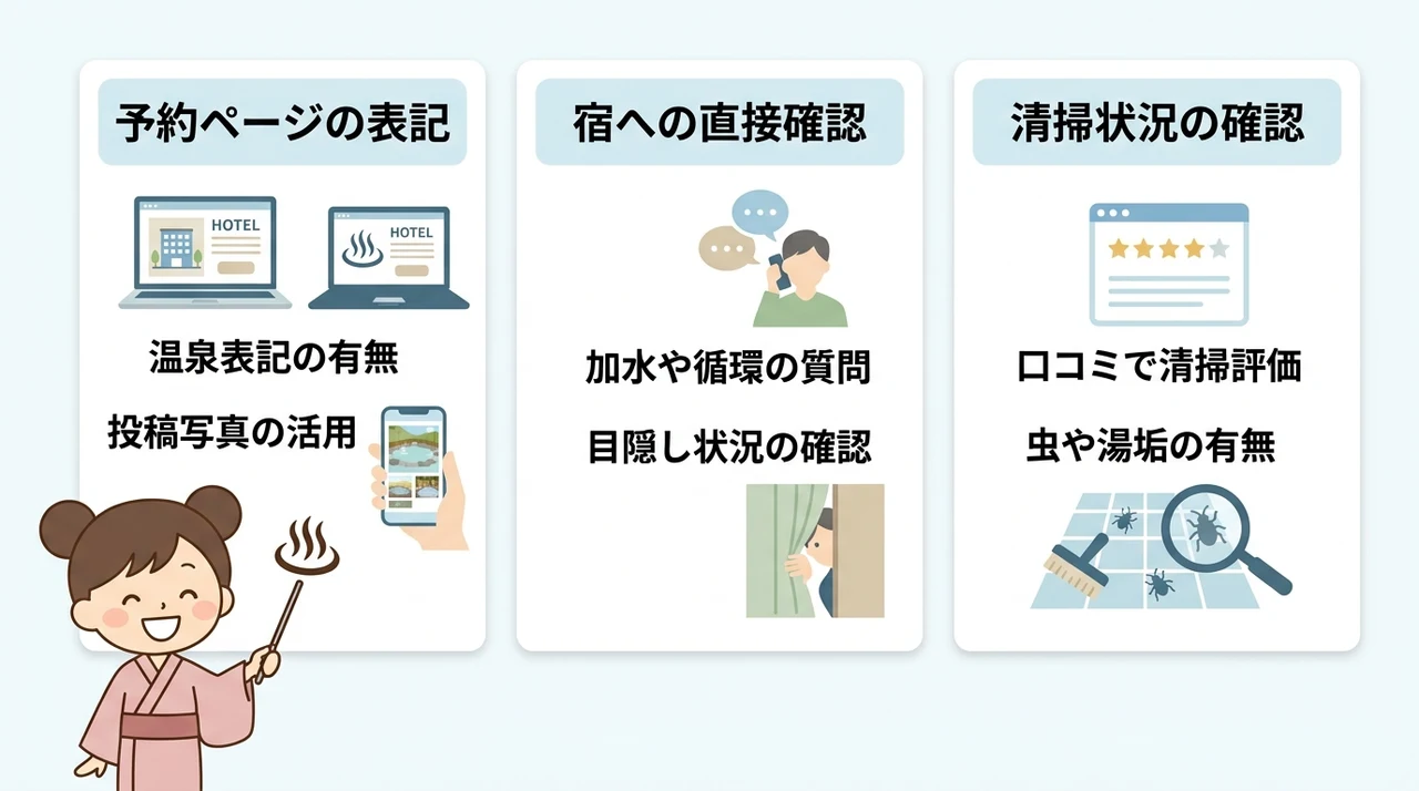 客室露天風呂で失敗しないための確認ポイント