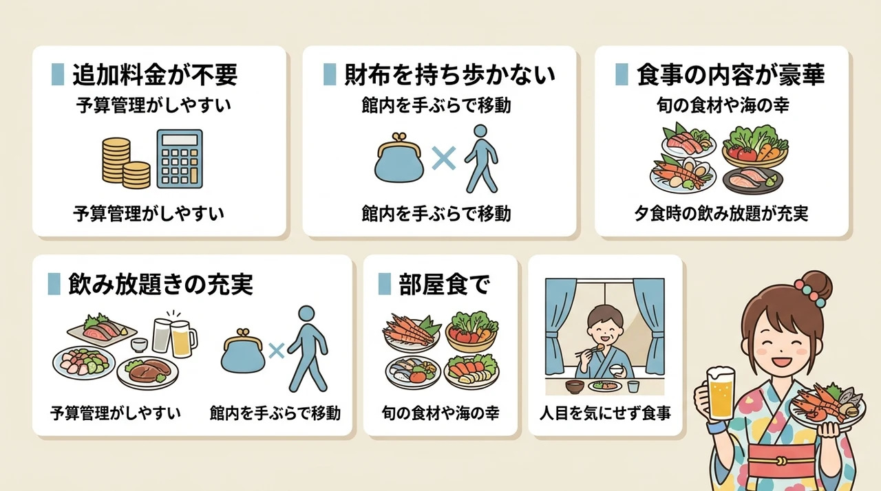 熱海のオールインクルーシブ宿を選ぶメリット