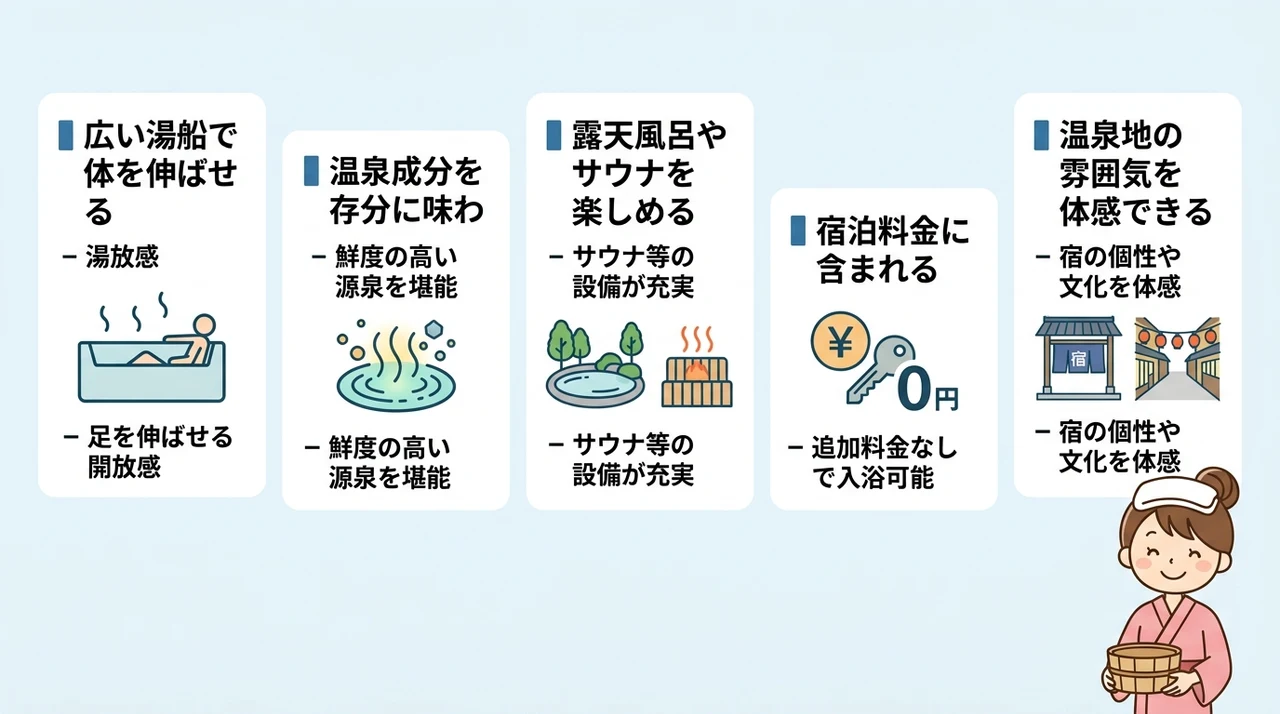 大浴場を選ぶメリットと魅力