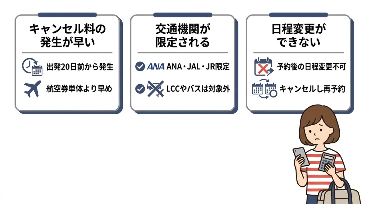 楽パック利用で知っておくべきデメリット