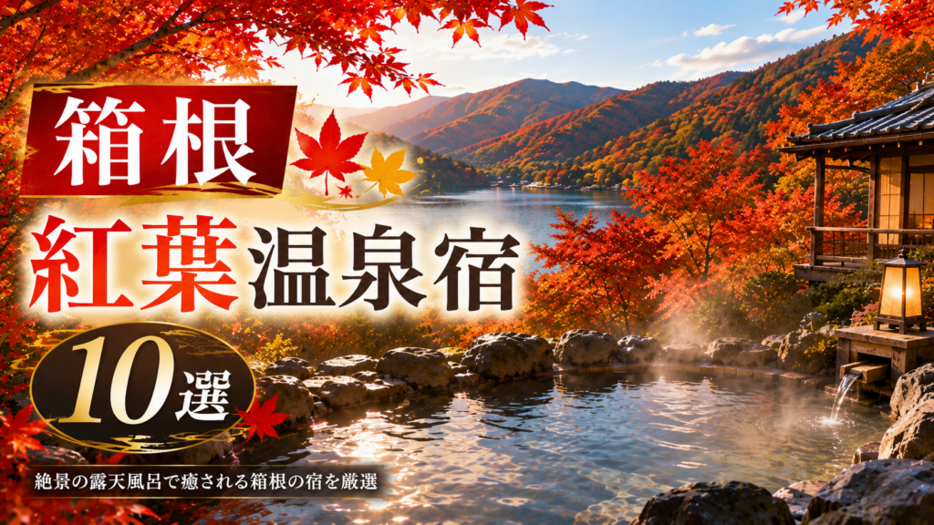 箱根の紅葉を楽しめる温泉宿10選のイメージ