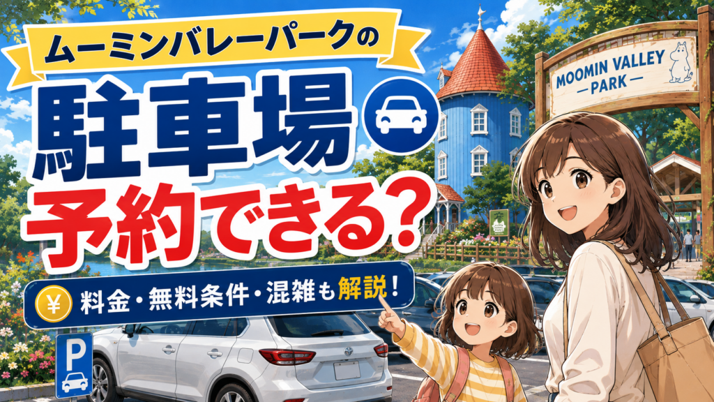 ムーミンバレーパークの駐車場は予約できる？料金・無料条件・混雑を解説