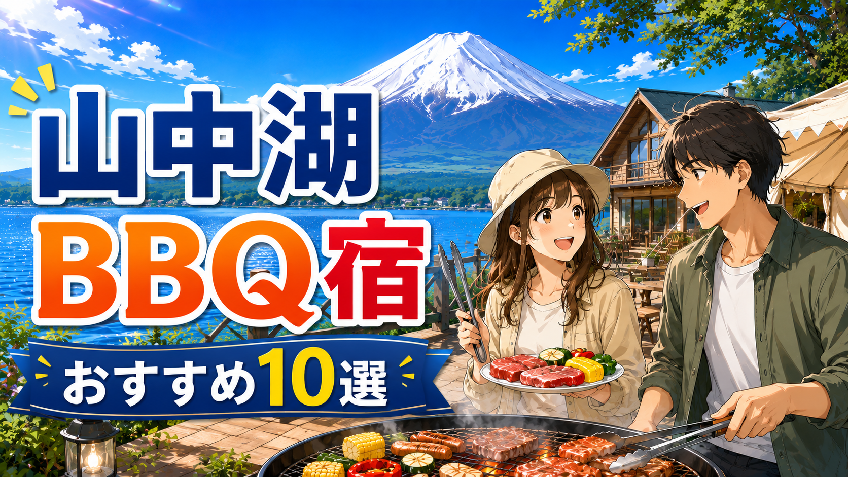 山中湖でBBQを楽しめるおすすめ宿10選のアイキャッチ