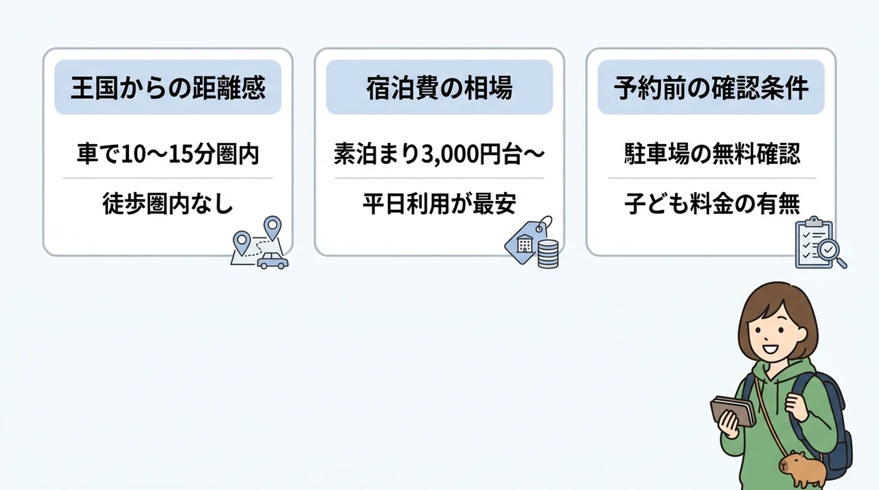 那須どうぶつ王国周辺で安いホテルを選ぶ基本