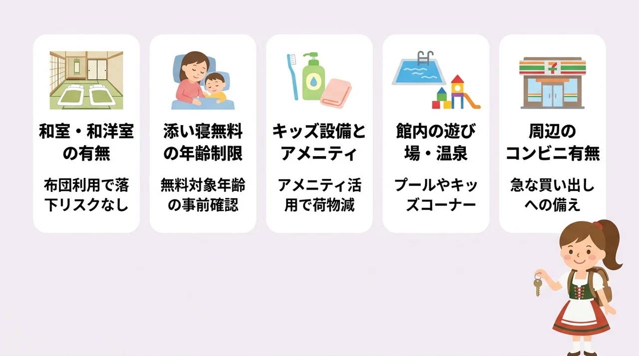子連れホテルを選ぶ際のチェックポイント