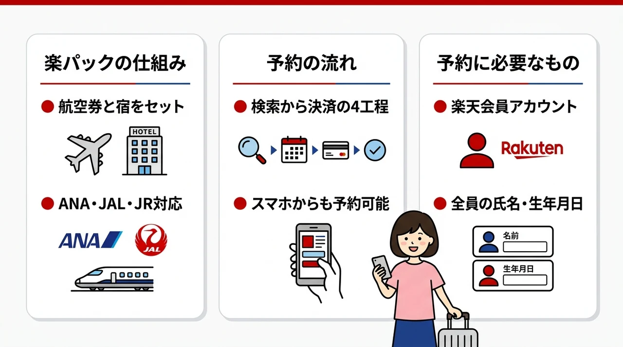 楽パックの予約方法を基本からわかりやすく解説