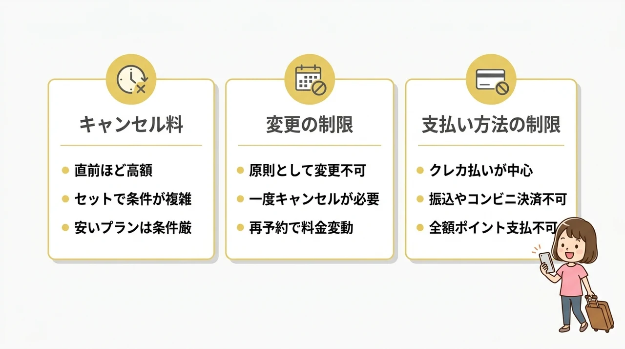 楽パックを予約する前に知るべきデメリット