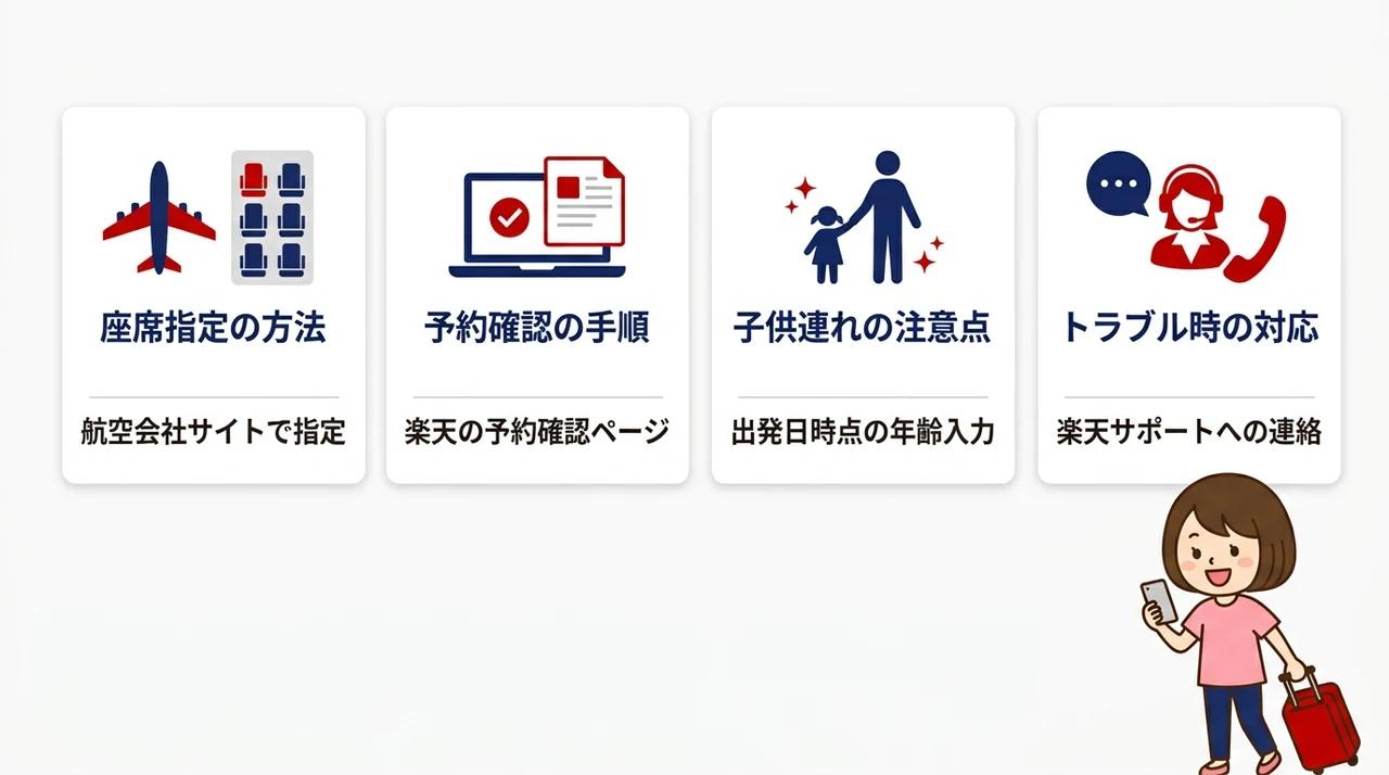 楽パックの予約でよくある失敗と対処法