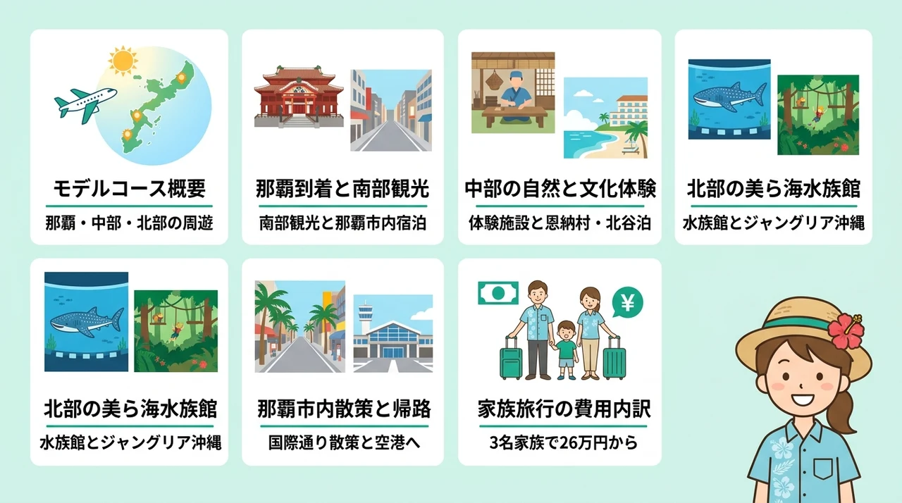 沖縄家族旅行3泊4日のモデルコースと費用目安
