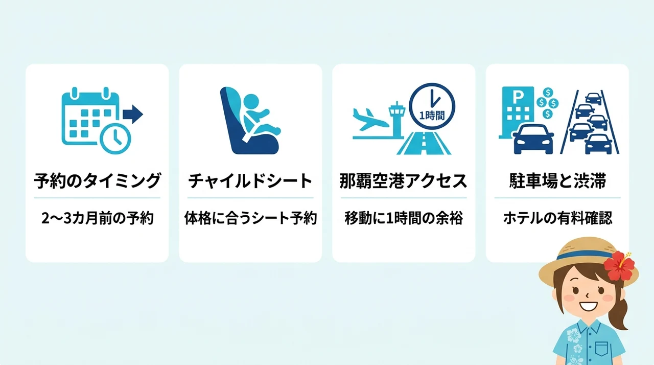沖縄家族旅行の移動に欠かせないレンタカー選び