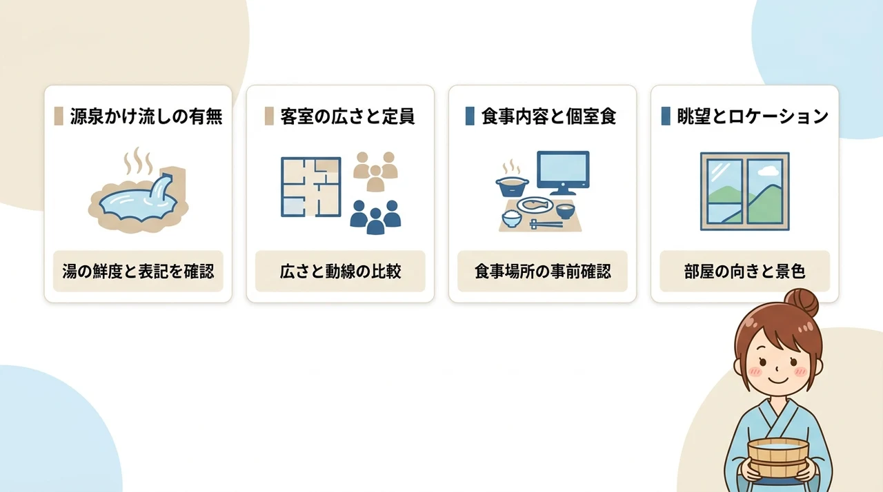 露天風呂付き客室の選び方と比較ポイント