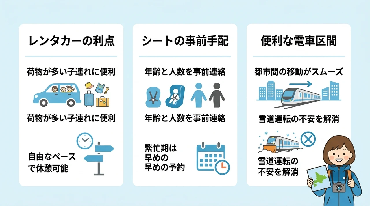 子連れ北海道旅行の移動手段とレンタカー活用術