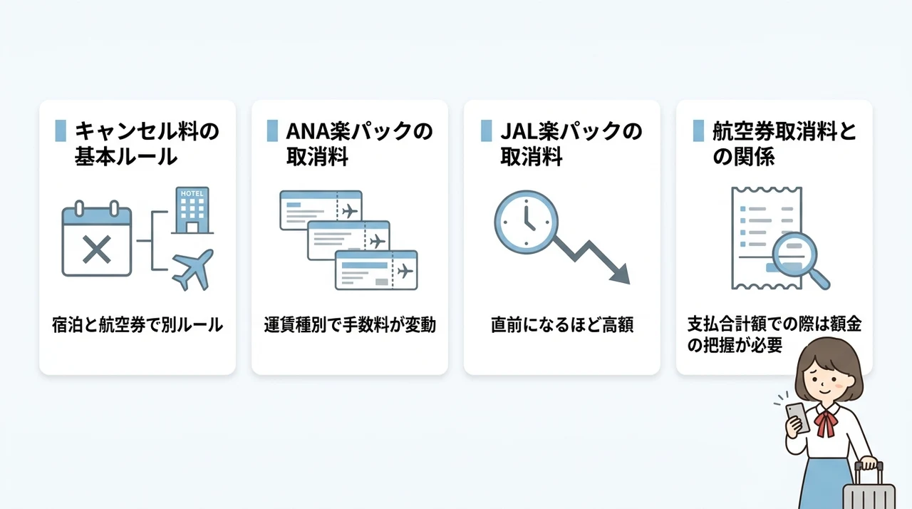 楽パックのキャンセル料が発生する仕組み