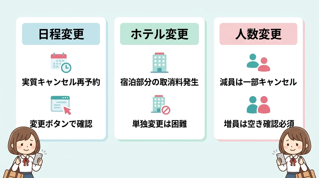 楽パックの変更とキャンセルの境界線