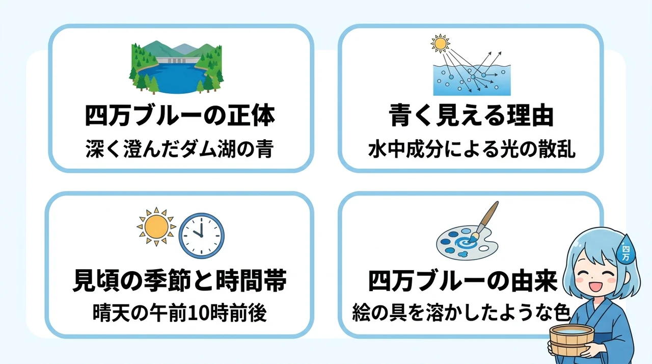 四万温泉の「四万ブルー」とは？その正体と見頃を解説