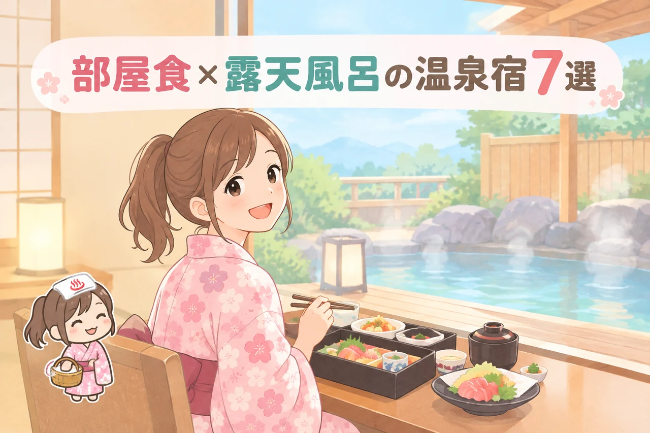 部屋食と露天風呂が楽しめるカップル向け温泉宿7選のイメージ画像（別邸 そらのうえ・自然家．Ｈａｃｏ・別邸ＫＵＲＯ）